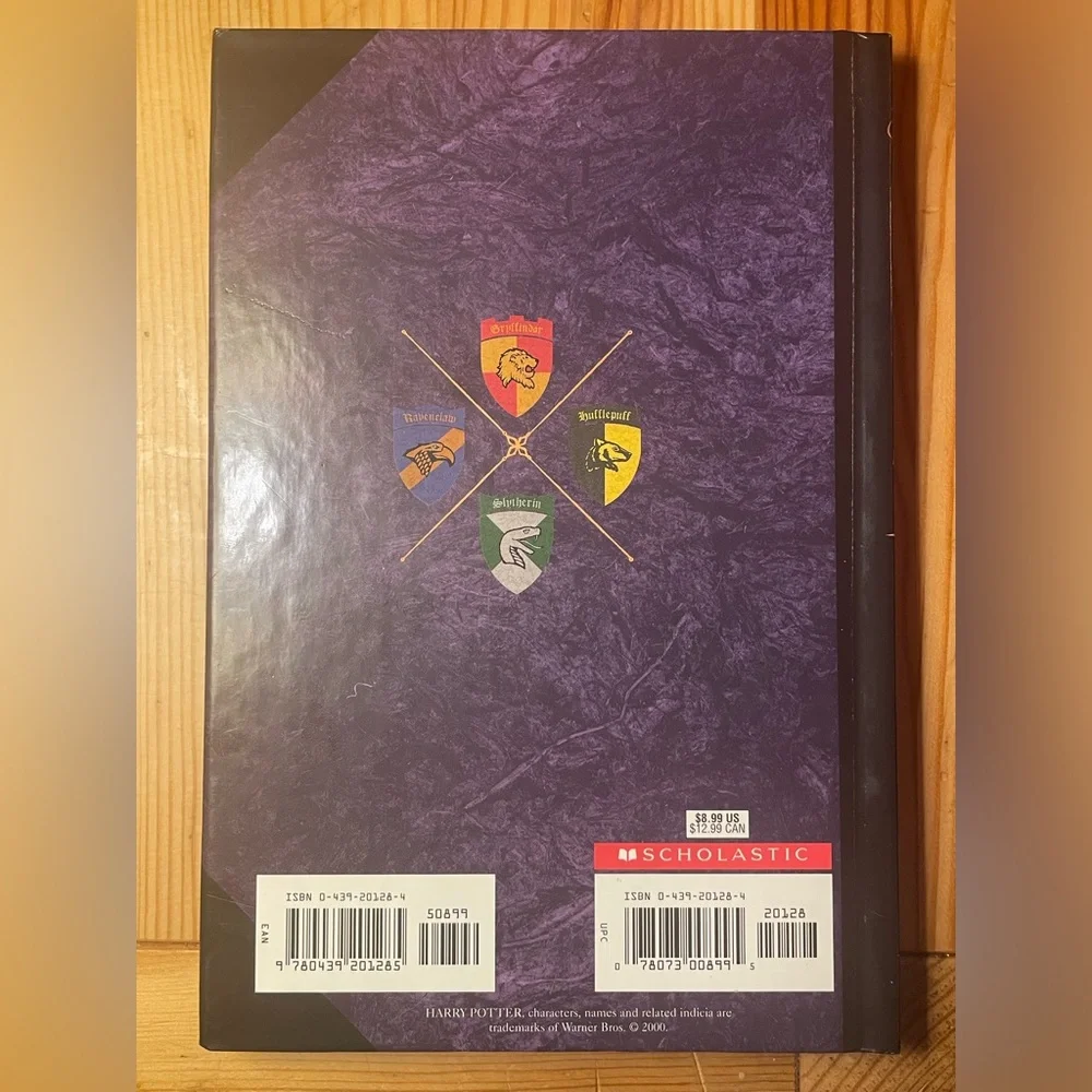 Vintage 2000 Harry Potter Hardcover Journal Scholastic Hogwarts Crests 🛡️📔